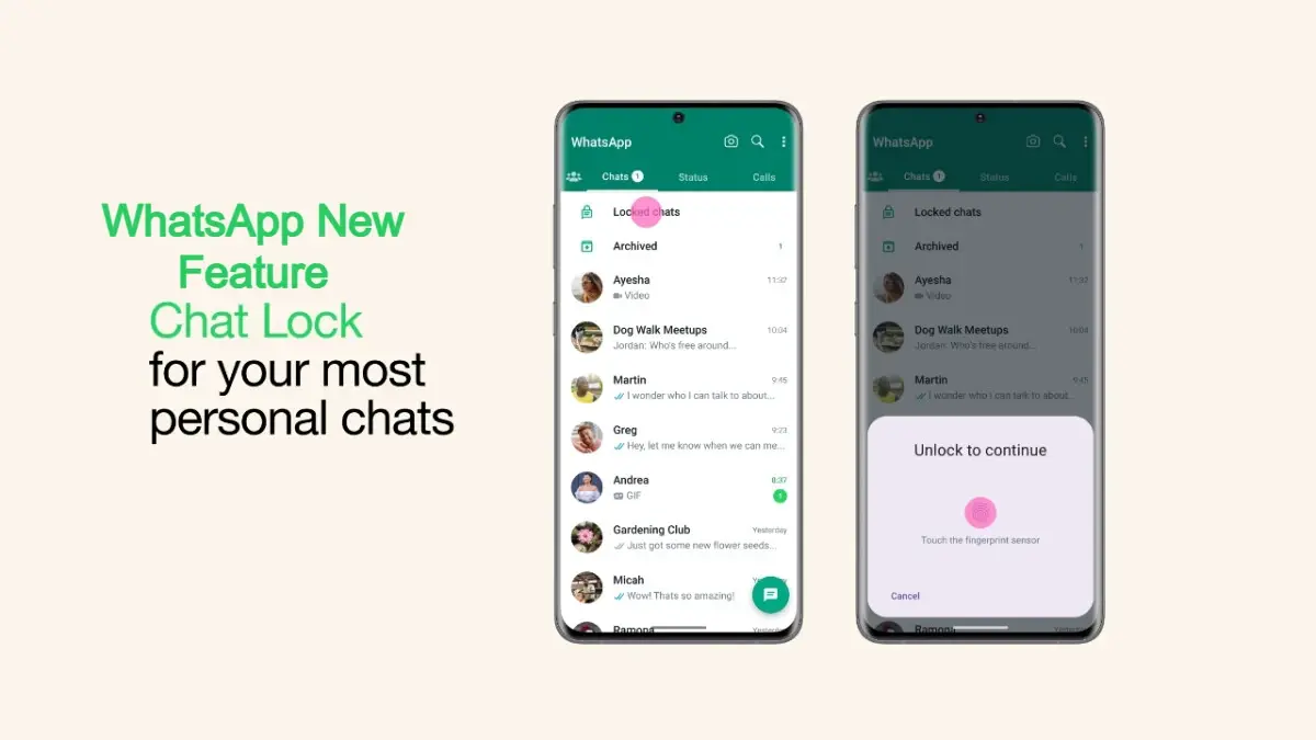 Chat lock on whatsapp